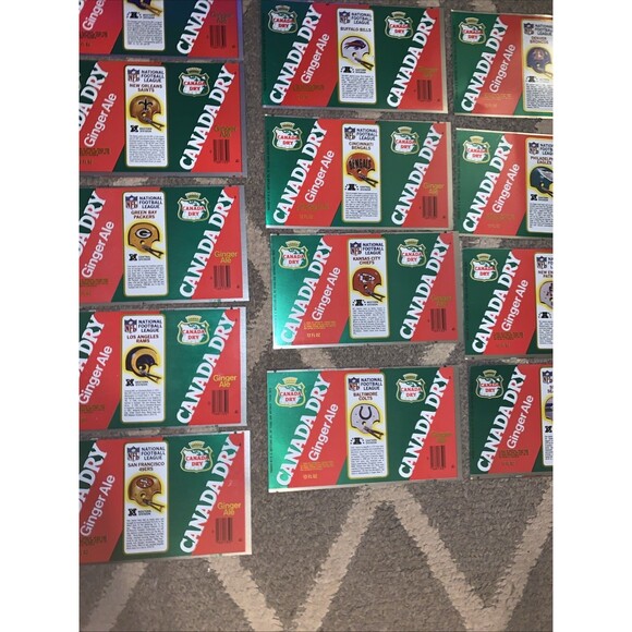 Lot of 26 NFL 1976 Canada Dry Ginger Ale NFL Unused Cans HTF - Picture 9 of 15